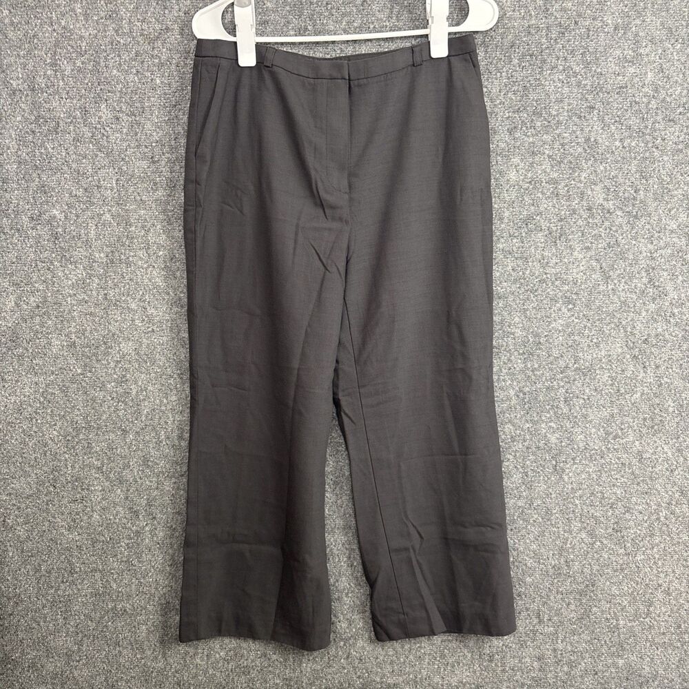 Talbots Petites Italian Fabric Wool Blend Dress Pants Womens Size 12 P Gray